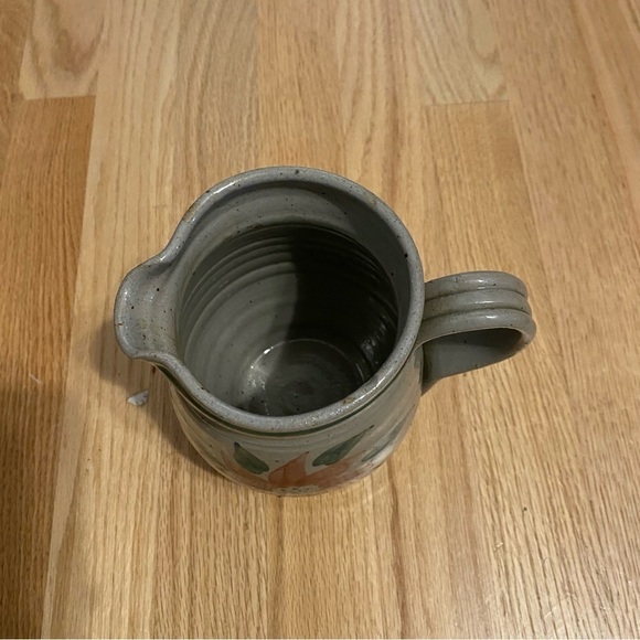 Vintage Westerwald Pottery Salt Glaze Pitcher Hand Thrown Hand Painted Floral - Picture 4 of 7